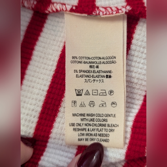 We The Free Red & White Striped Top - Picture 4 of 6